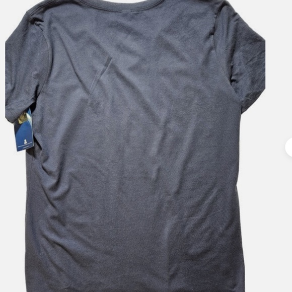 Dallas Cowboys Shirt Womens Large Navy Blue NFL Football V-Neck Script Star Tee - Picture 2 of 8